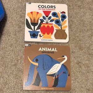 'Colors in the Garden' & 'Animal Opposites' Board Books - Multicolor